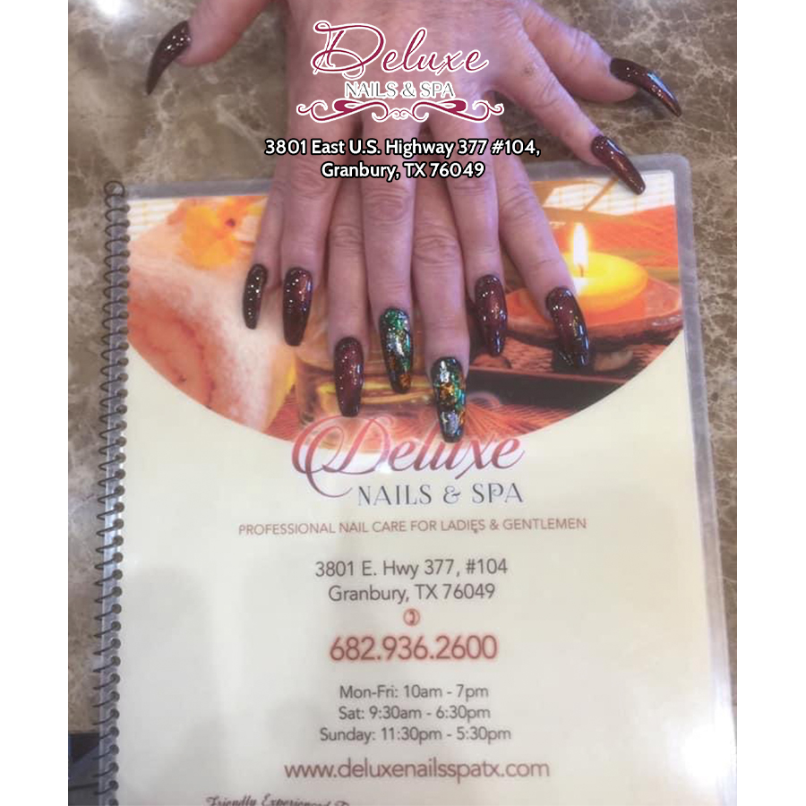 DELUXE NAILS & SPA | 3801 E US Hwy 377 #104, Granbury, TX 76049, USA | Phone: (682) 936-2600