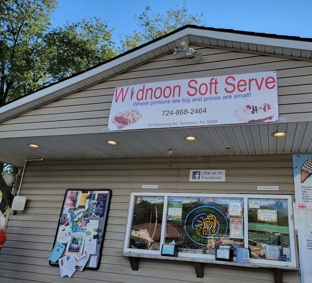 Widnoon Soft Serve | 911 MAHONING RD, Templeton, PA 16259, USA | Phone: (724) 868-2464