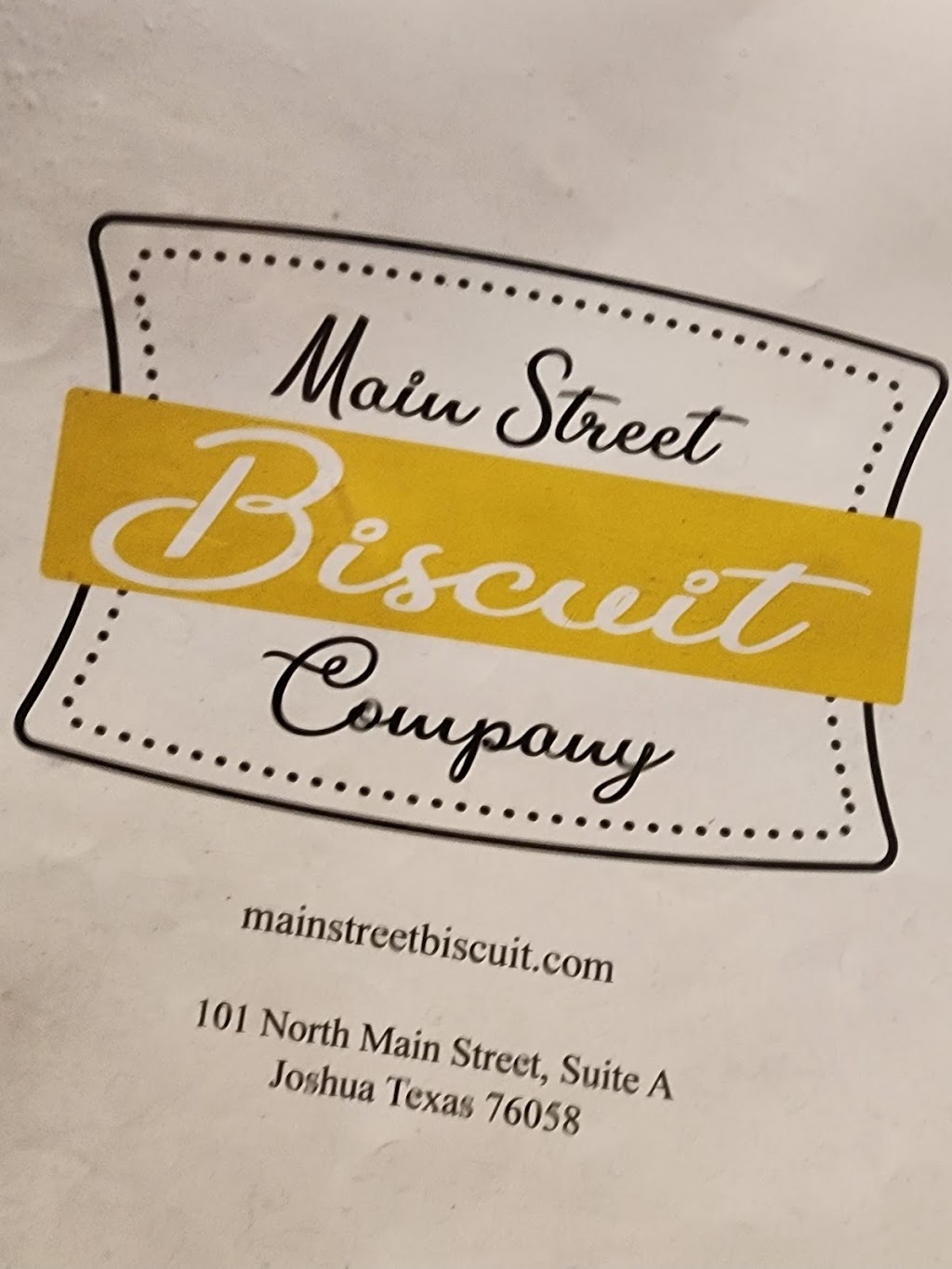 Main Street Biscuit Company | 101 N Main St ste a, Joshua, TX 76058, USA | Phone: (817) 526-5633