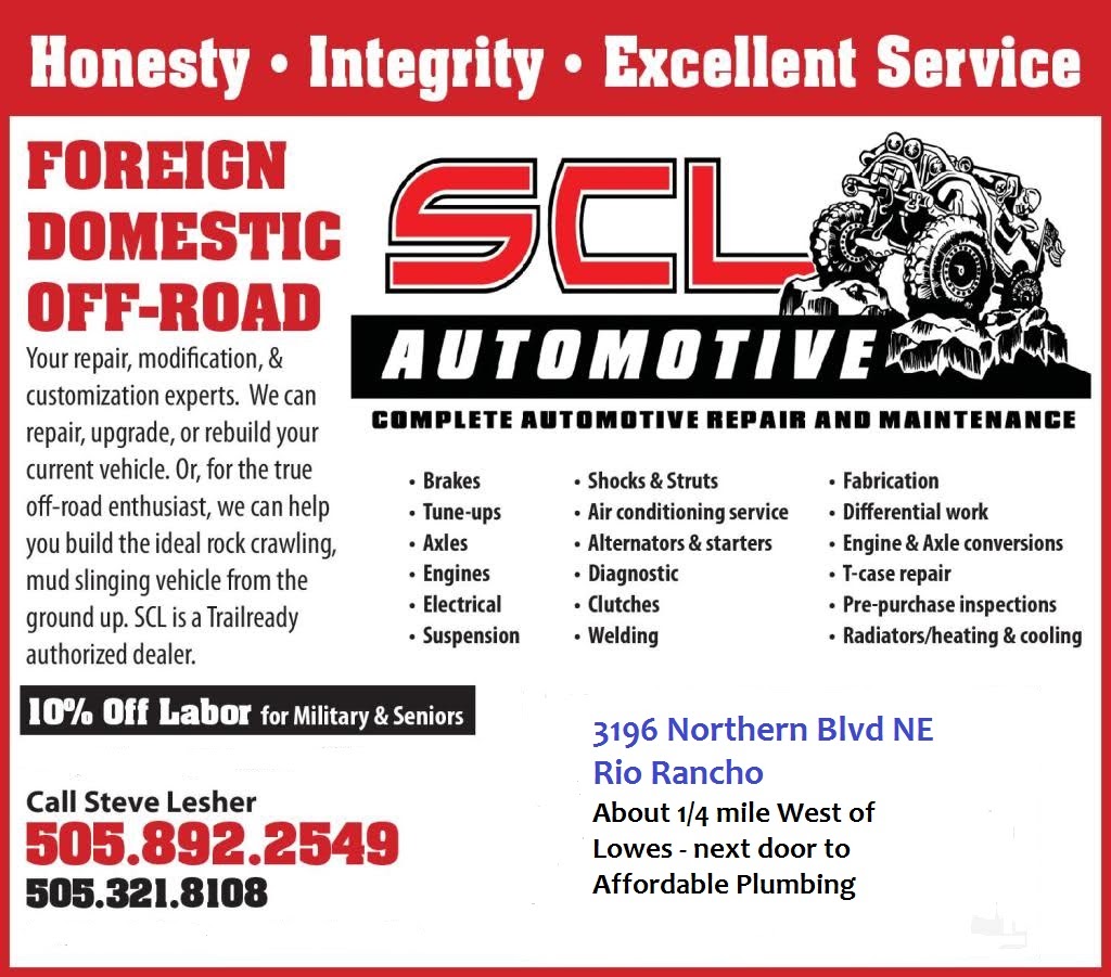 SCL Automotive | 3196 Northern Blvd NE, Rio Rancho, NM 87124, USA | Phone: (505) 892-2549