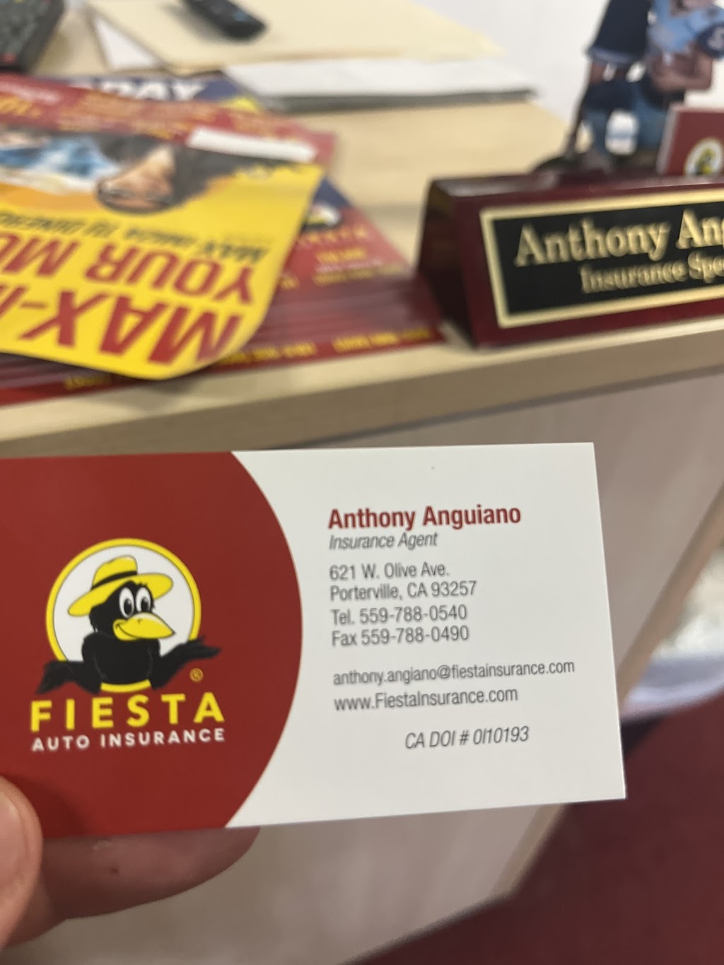 Fiesta Auto Insurance & Tax Service | 621 W Olive Ave, Porterville, CA 93257, USA | Phone: (559) 788-0540