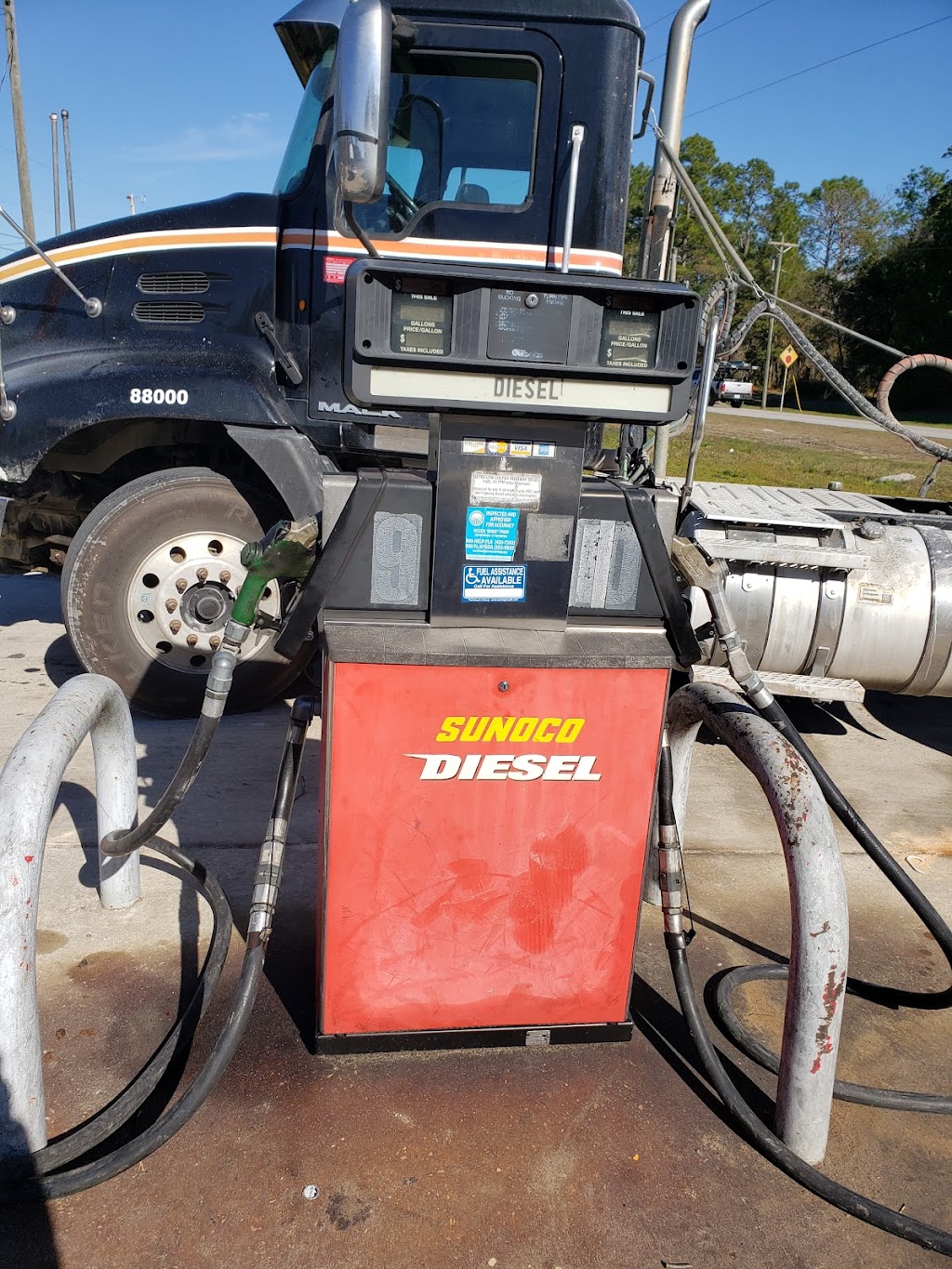 Sunoco gas station | 7326 SE 9th Ave, Starke, FL 32091, USA | Phone: (904) 454-1242