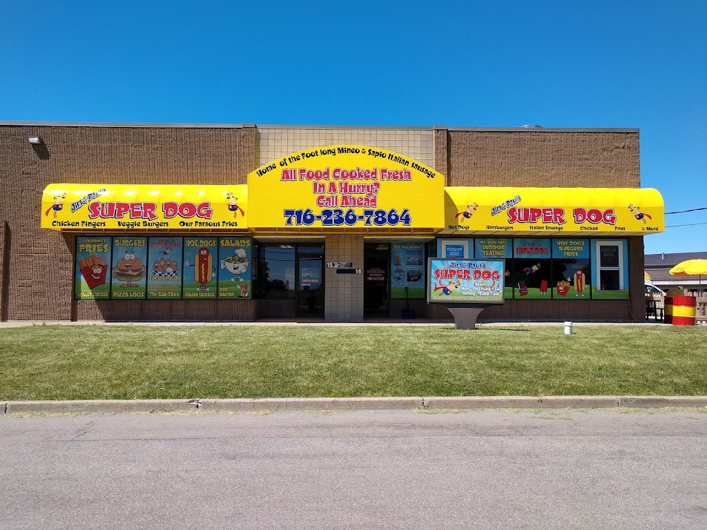 Jim & Pauls Superdog | 2055 Niagara Falls Blvd Look for the Huge Yellow Awning on the plaza in front of the NF Airport We are NOT located inside the, Niagara Falls International Airport, Niagara Falls, NY 14304, USA | Phone: (716) 236-7864
