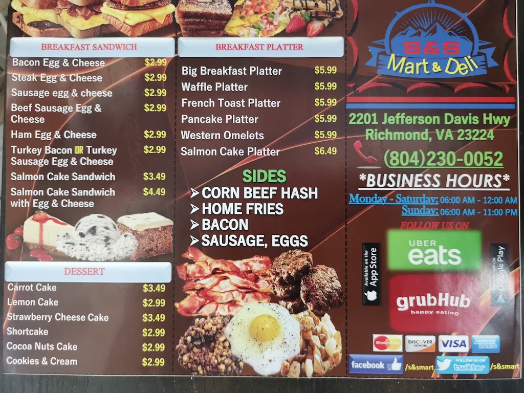 S & S Fast Mart & Deli | 2201 Jefferson Davis Hwy, Richmond, VA 23224, USA | Phone: (804) 230-0052