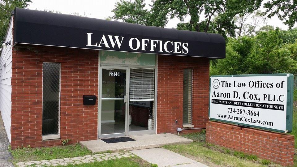 The Law Offices of Aaron D. Cox, PLLC | 23820 Eureka Rd, Taylor, MI 48180, USA | Phone: (734) 287-3664