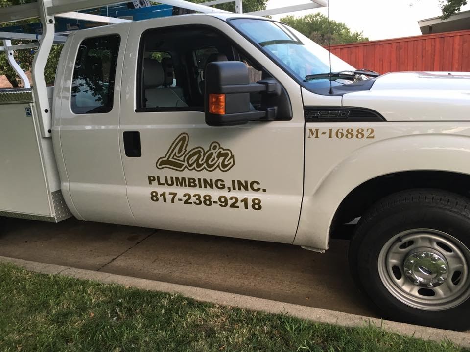 Lair Plumbing Inc. | 5232 Hillridge Ct, Fort Worth, TX 76135, USA | Phone: (817) 238-9218