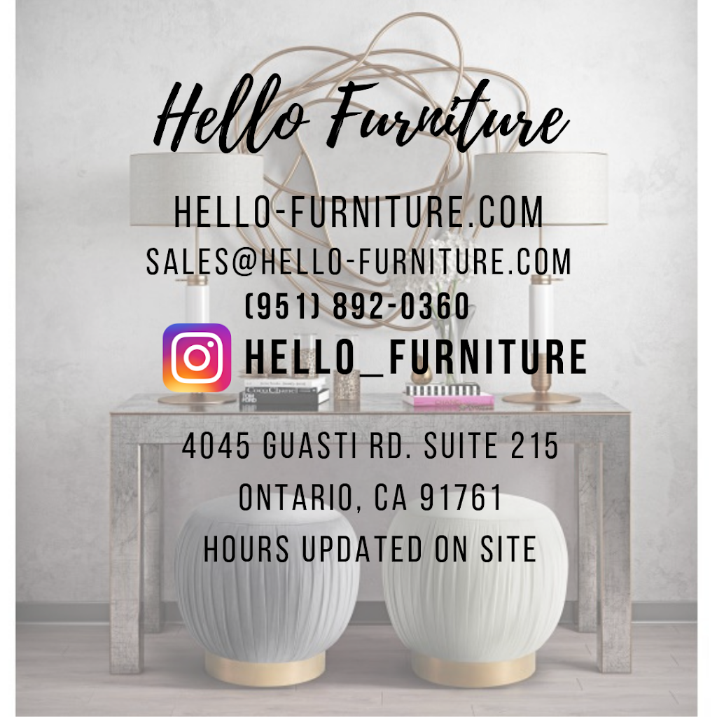Hello Furniture | 4045 E Guasti Rd Suite #215, Ontario, CA 91761, USA | Phone: (951) 892-0360
