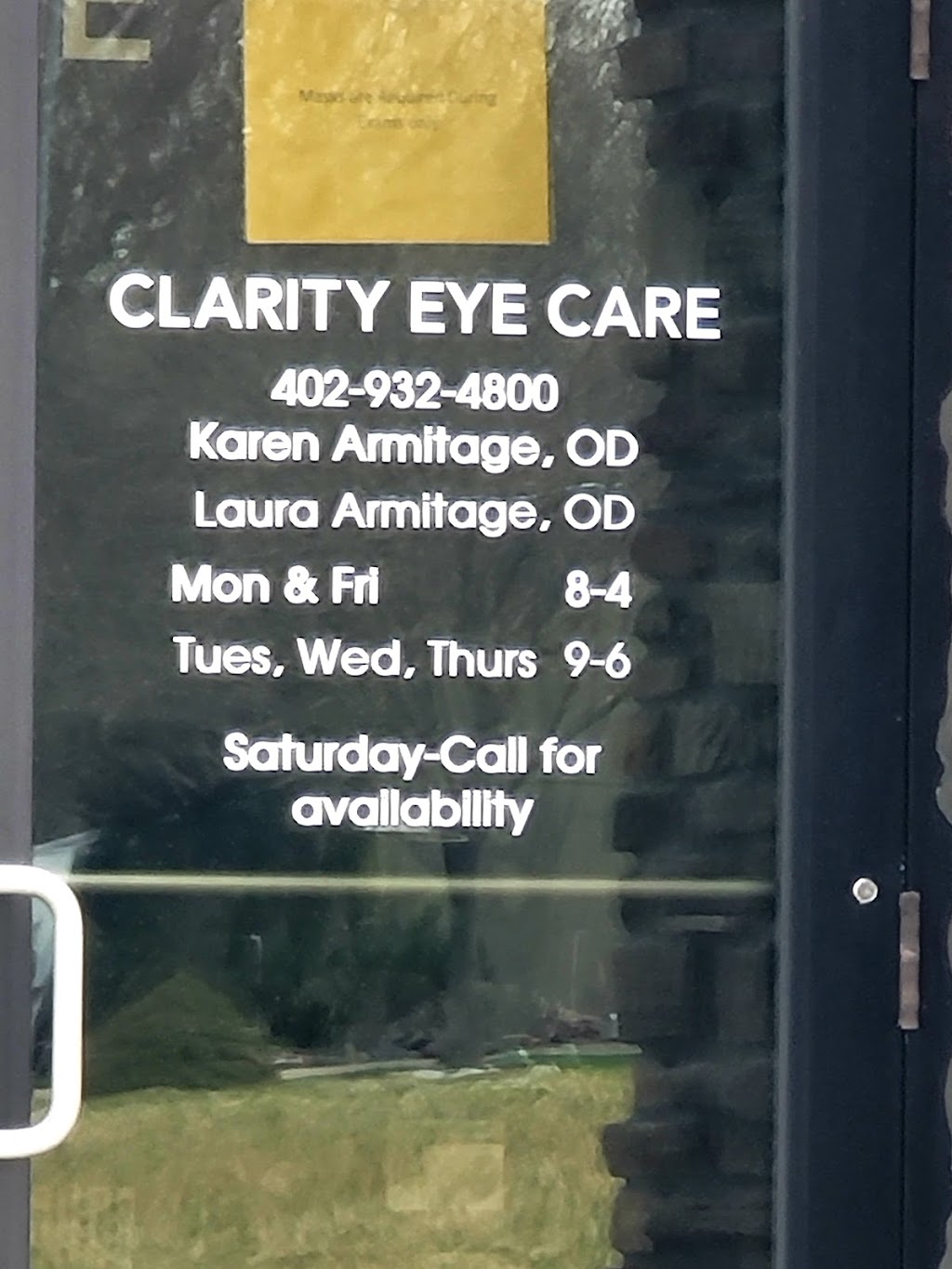 Clarity Eye Care | 11811 Fort St #105, Omaha, NE 68164, USA | Phone: (402) 932-4800