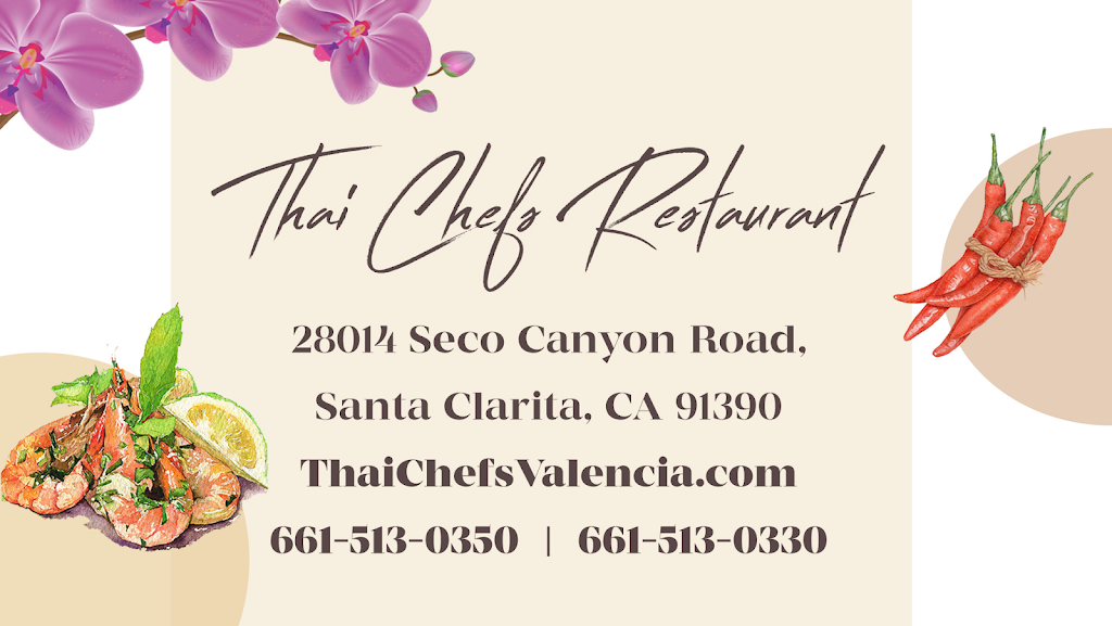 Thai Chefs Restaurant - Santa Clarita | 28014 Seco Canyon Rd, Santa Clarita, CA 91390 | Phone: (661) 513-0350