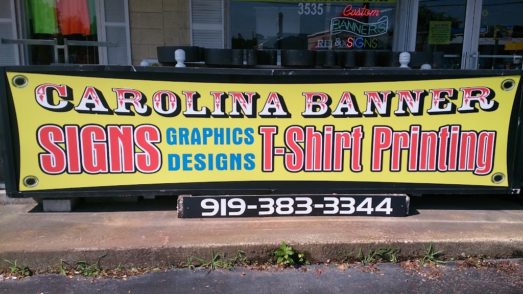 Carolina Banner Signs | 3535 Hillsborough Rd, Durham, NC 27705, USA | Phone: (919) 383-3344