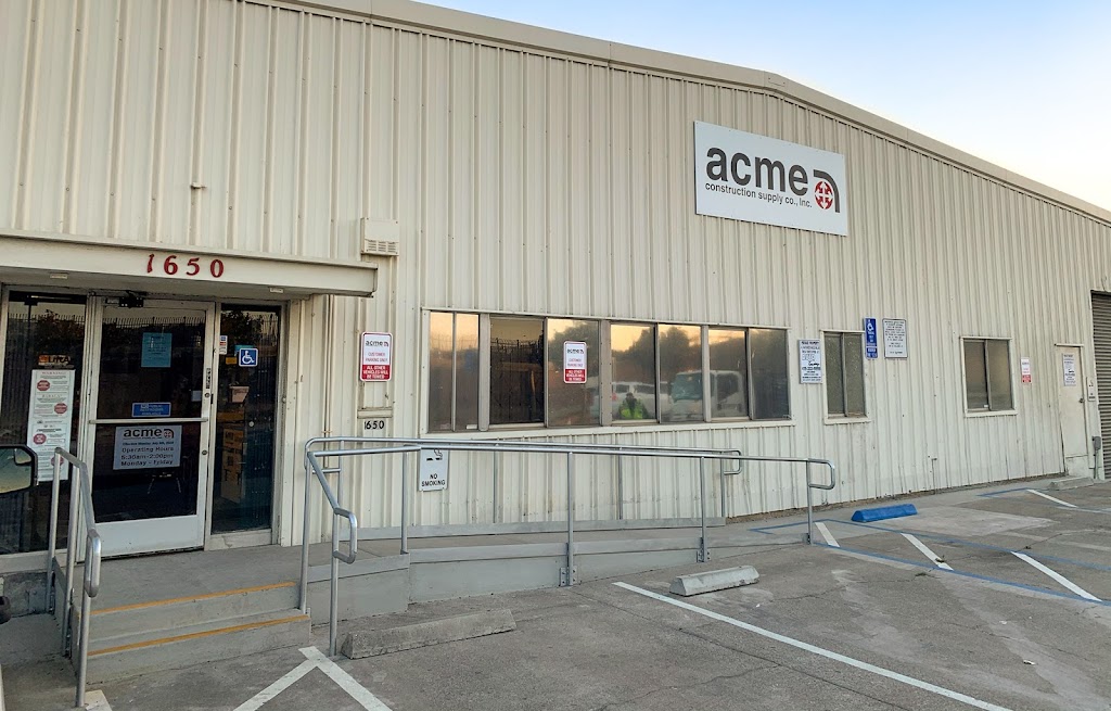 Acme Construction Supply Co., Inc. | 1650 Evans Ave, San Francisco, CA 94124, USA | Phone: (415) 920-2810