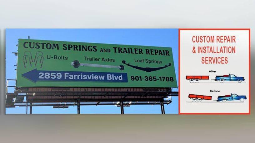 Custom Springs & Trailer Repair | 2859 Farrisview Blvd, Memphis, TN 38118, USA | Phone: (901) 365-1788