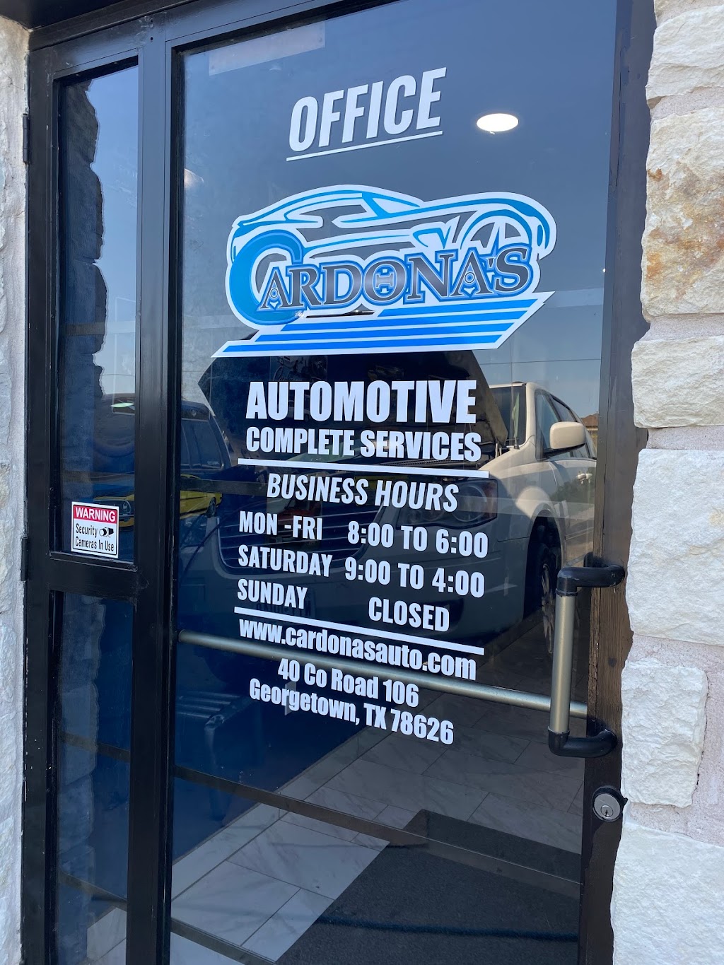 Cardonas Automotive | 40 Co Rd 106, Georgetown, TX 78626, USA | Phone: (512) 863-6363