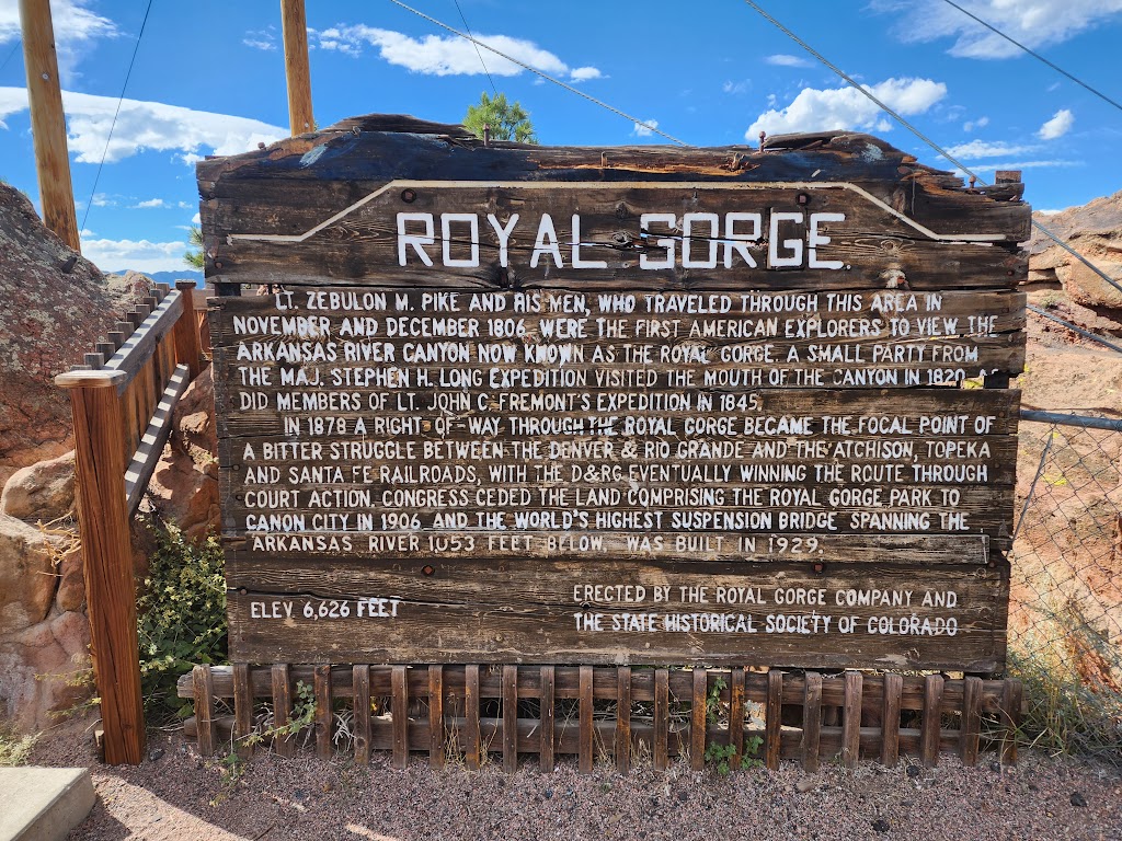 Royal Gorge Mountain Park | County Rd 3a, Cañon City, CO 81212, USA | Phone: (719) 269-9011