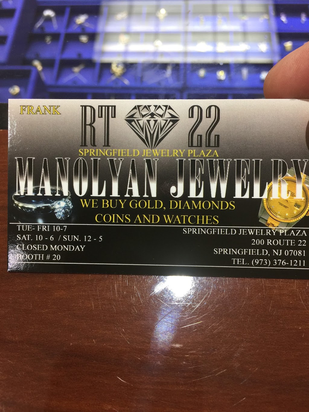 Manolyan jewelry | 200 US-22, Springfield, NJ 07081, USA | Phone: (973) 376-1211