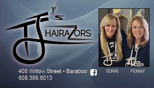 T Js Hairazors | 405 Willow St, Baraboo, WI 53913, USA | Phone: (608) 356-6013