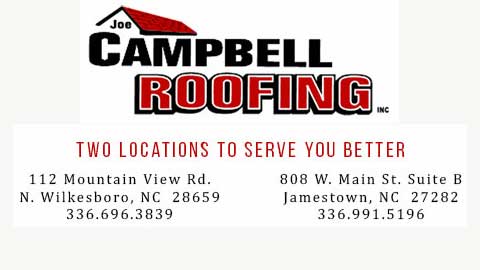 Joe Campbell Roofing Jamestown | 808 W Main St suite b, Jamestown, NC 27282, USA | Phone: (336) 991-5196