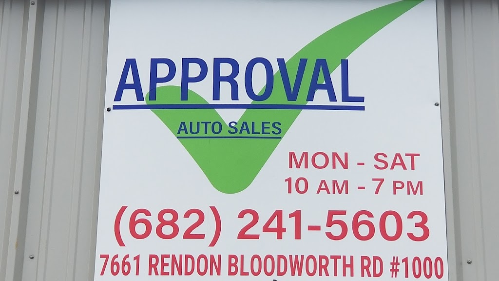 Approval Auto Sales | 7661 Rendon Bloodworth Rd SUITE 1000, Mansfield, TX 76063, USA | Phone: (682) 241-5603