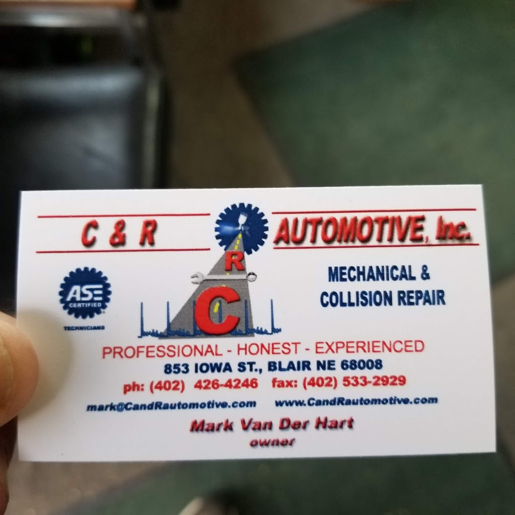C & R Automotive Inc | 853 Iowa St, Blair, NE 68008, USA | Phone: (402) 426-4246