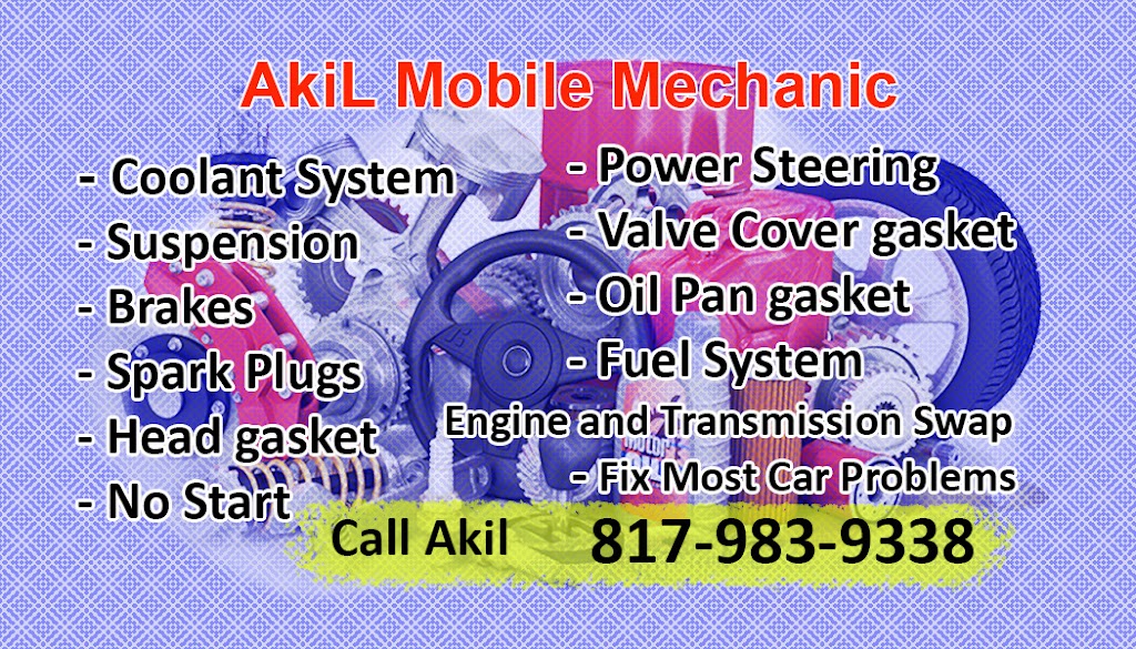 Akil Mobile Mechanic | 2366 S Riverside Dr, Fort Worth, TX 76104, USA | Phone: (817) 983-9338