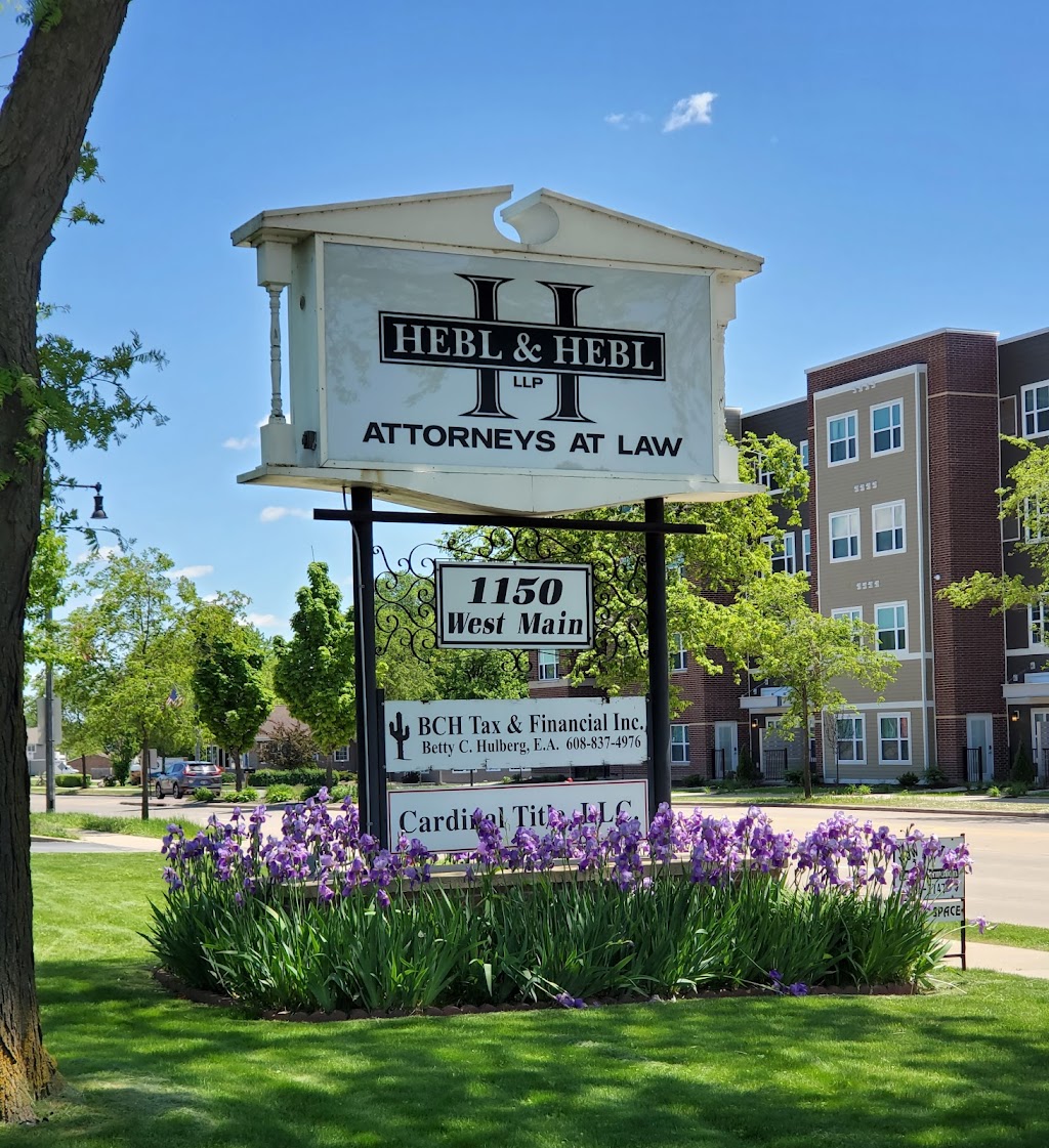 Hebl & Hebl, LLP | 1150 W Main St, Sun Prairie, WI 53590 | Phone: (608) 837-4325