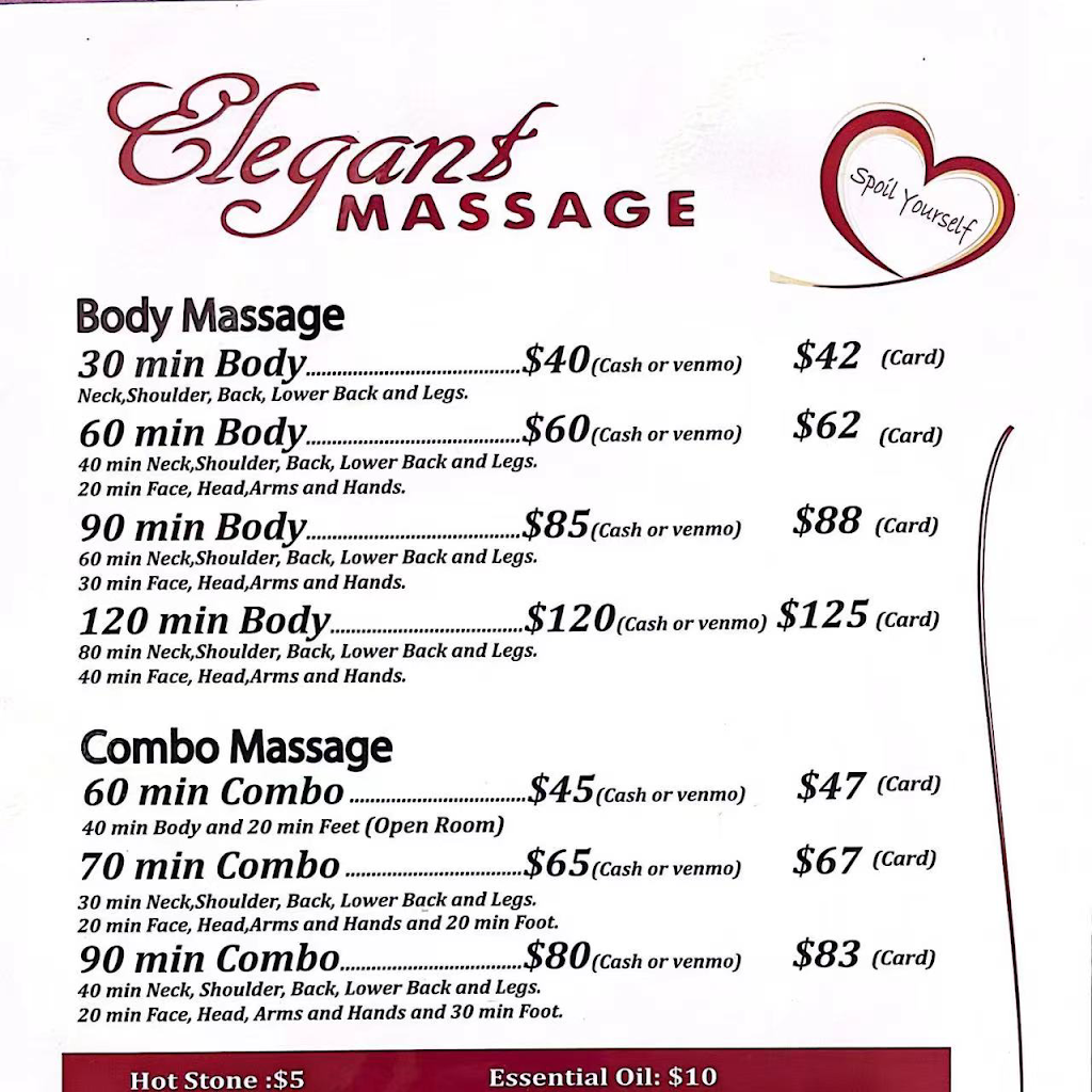 Elegant Massage | 15721 Bernardo Heights Pkwy UNIT B, San Diego, CA 92128, USA | Phone: (858) 592-9999