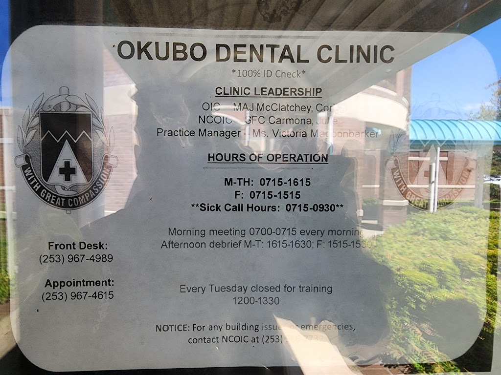 Okubo Dental Clinic | Joint Base Lewis-McChord, WA 98433, USA | Phone: (253) 967-4615
