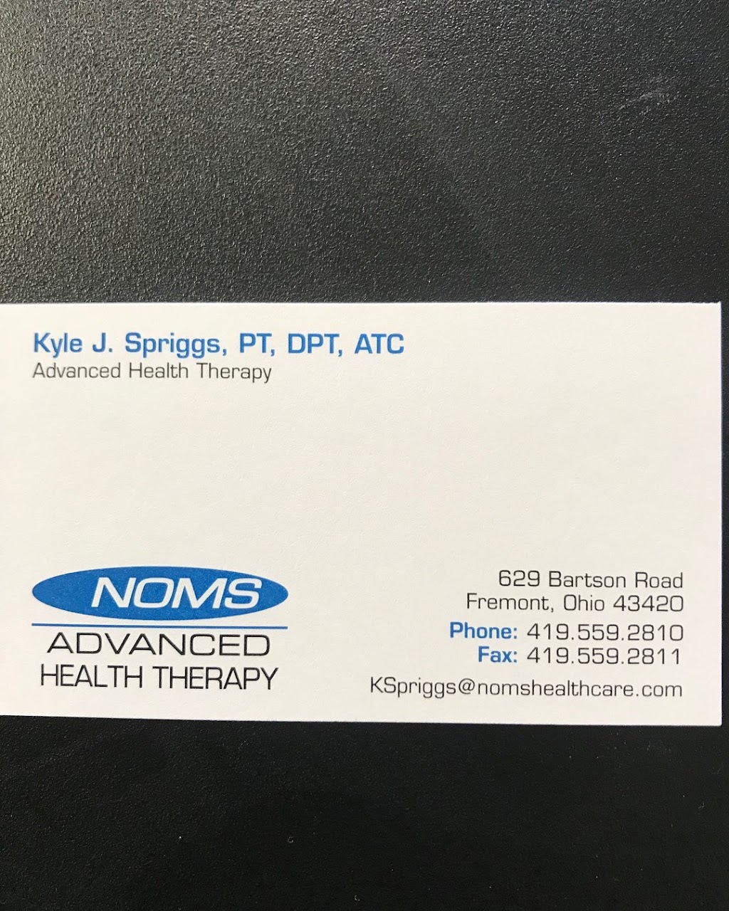NOMS Advanced Health Physical Therapy - Fremont | 629 Bartson Rd, Fremont, OH 43420, USA | Phone: (419) 559-2810