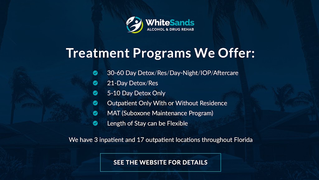 WhiteSands Alcohol & Drug Rehab Sarasota | 3202 N Tamiami Trail, Sarasota, FL 34234, USA | Phone: (941) 960-7405