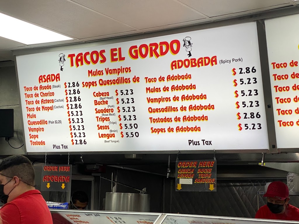 TACOS EL GORDO | 3265 Palm Ave, San Diego, CA 92154, USA | Phone: (619) 575-7280