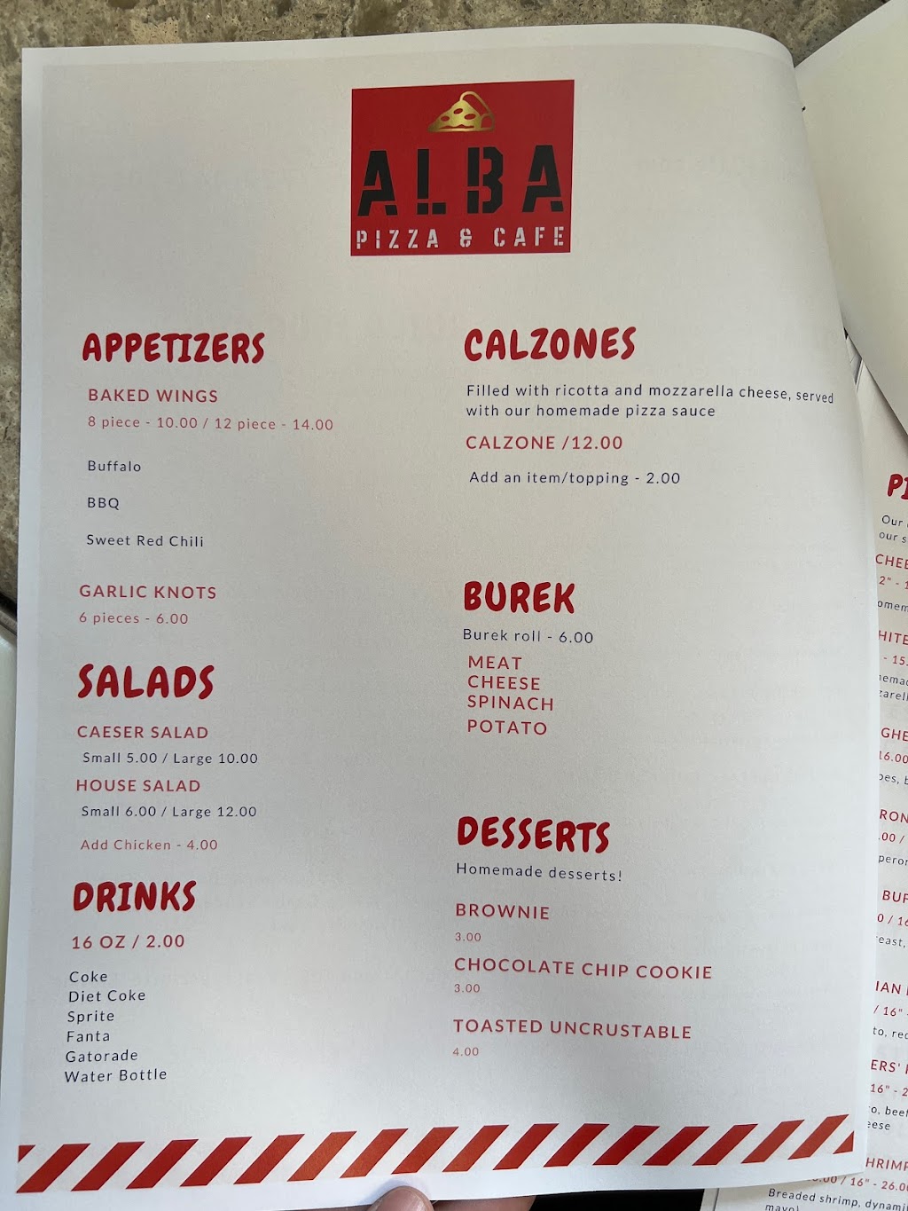 Alba Pizza & Cafe | 650 Mandalay Ave, Clearwater Beach, FL 33767, USA | Phone: (727) 447-2020