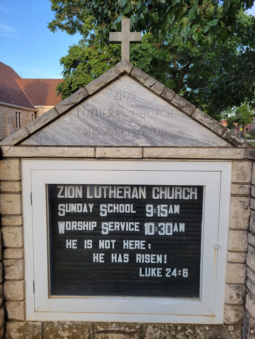 Zion Lutheran Church - Missouri Synod | 106 N Lincoln St, Hillsboro, KS 67063, USA | Phone: (620) 947-3522