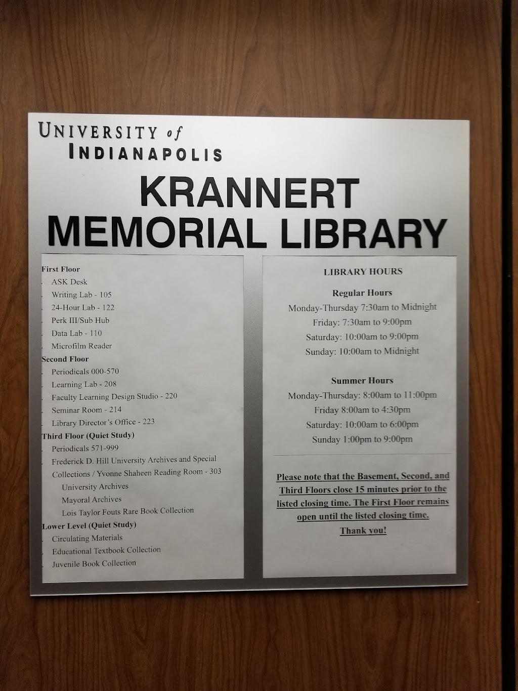 Krannert Memorial Library | Krannert Memorial Library, 1400 E Hanna Av, Indianapolis, IN 46227, USA | Phone: (317) 788-3268