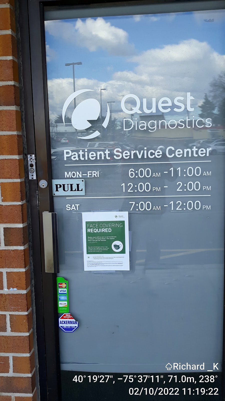 Quest Diagnostics | 1050 E Philadelphia Ave, Gilbertsville, PA 19525 | Phone: (610) 369-0365