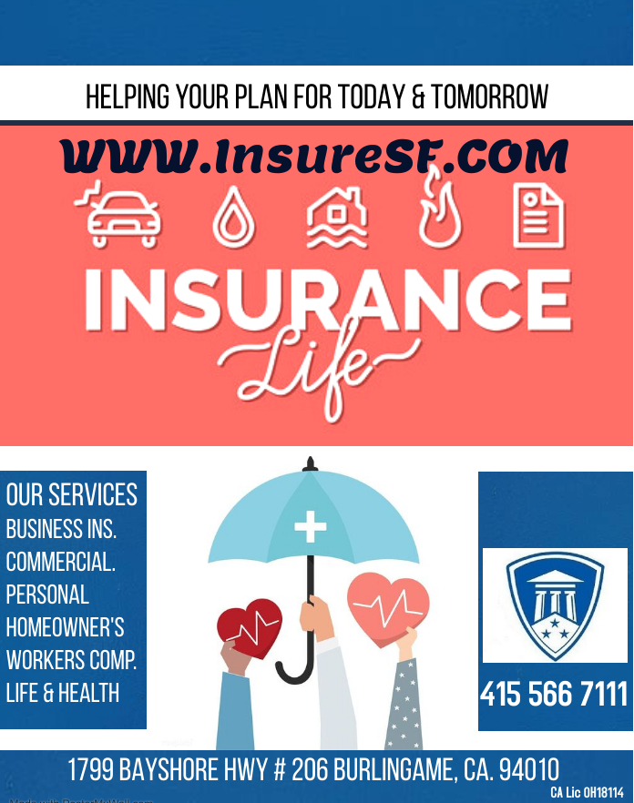 InsureSF.com | 1799 Old Bayshore Hwy #206, Burlingame, CA 94010, USA | Phone: (650) 513-1177