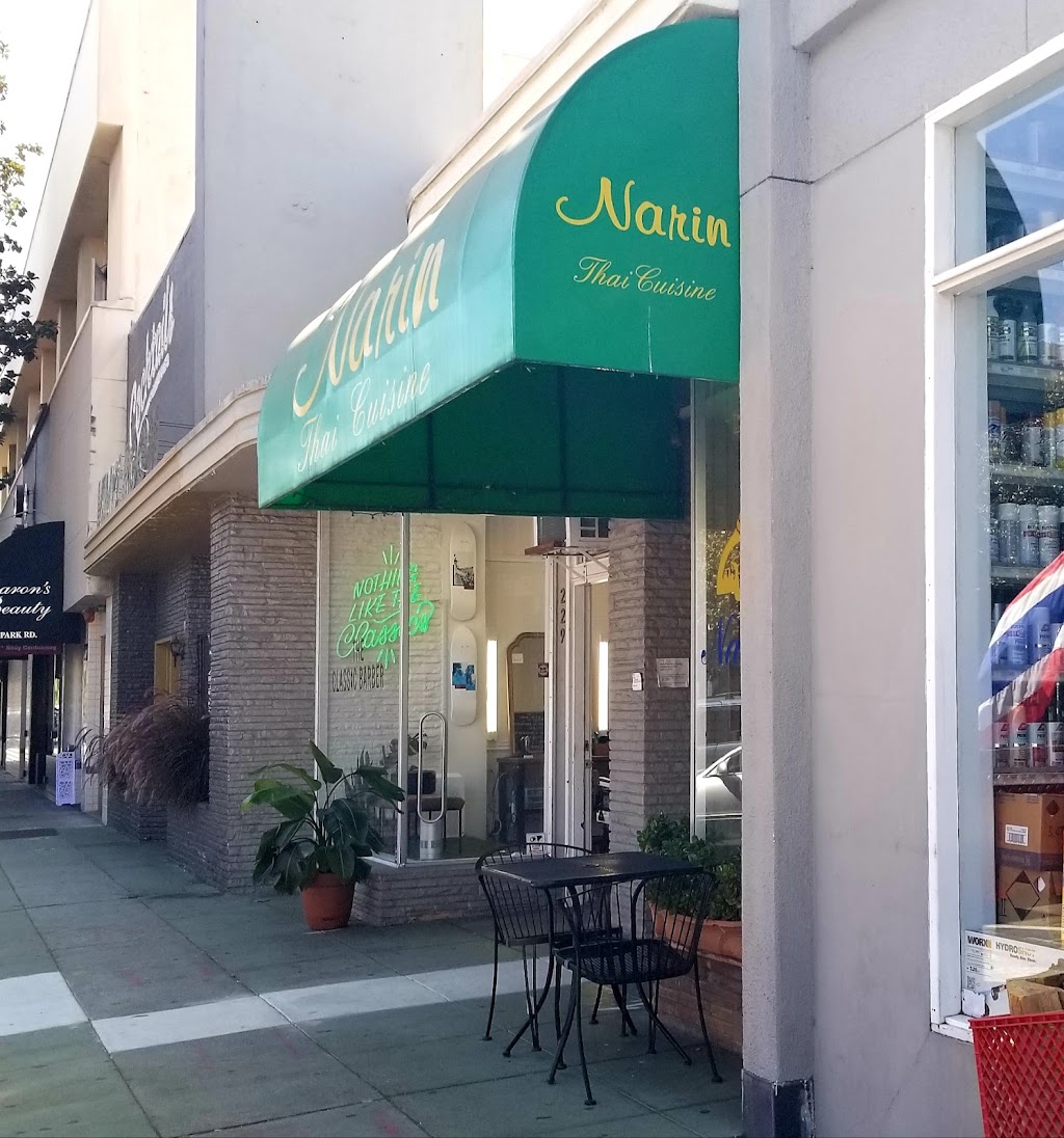 Narin Thai Cuisine | 231 Park Rd, Burlingame, CA 94010, USA | Phone: (650) 344-1900