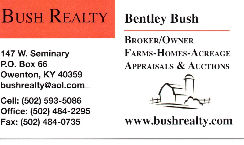 Bush Realty Co | 147 W Seminary St, Owenton, KY 40359, USA | Phone: (502) 484-2295