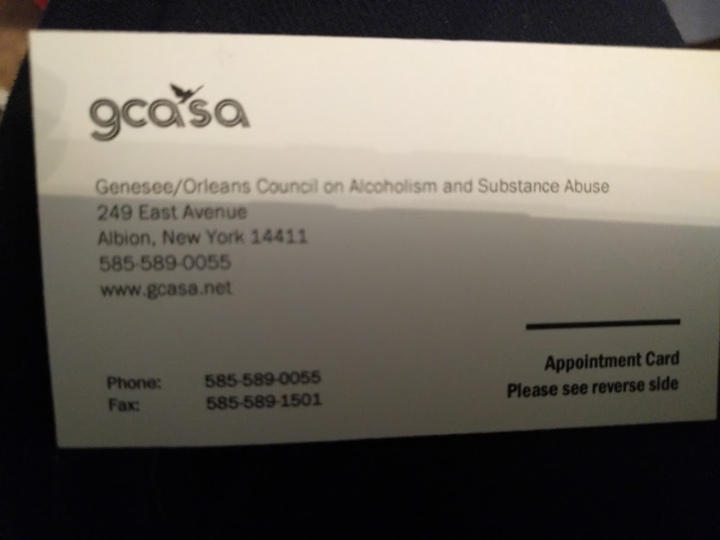 UConnectCare Behavioral Health Services (formerly GCASA) | 249 East Ave, Albion, NY 14411, USA | Phone: (585) 589-0055