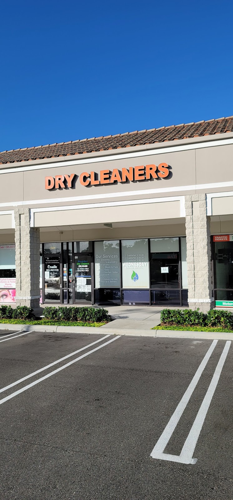 Powder Dry Cleaners | 4218 SW 152nd Ave, Miami, FL 33185, USA | Phone: (305) 225-6699