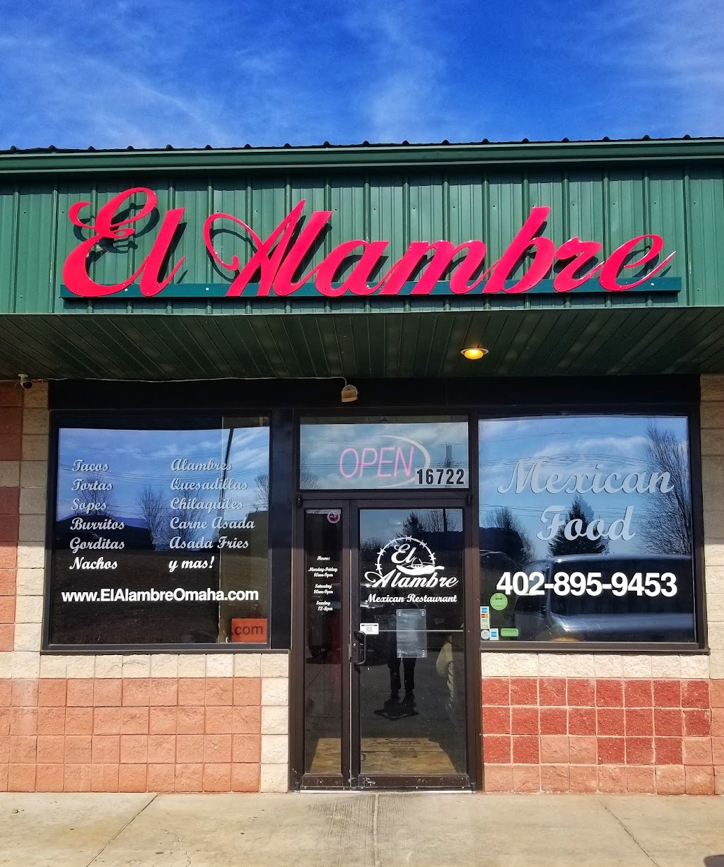 El Alambre Mexican Restaurant | 16722 Harrison St, Omaha, NE 68136, USA | Phone: (402) 895-9453