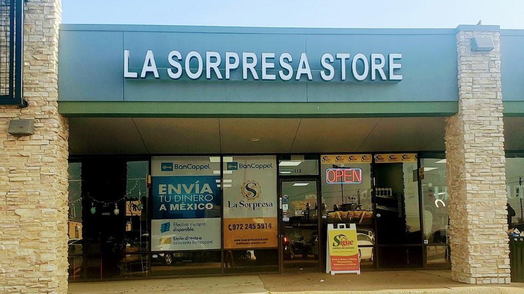 La sorpresa Store | 2501 N Josey Ln Suite 113, Carrollton, TX 75006, USA | Phone: (972) 245-5914