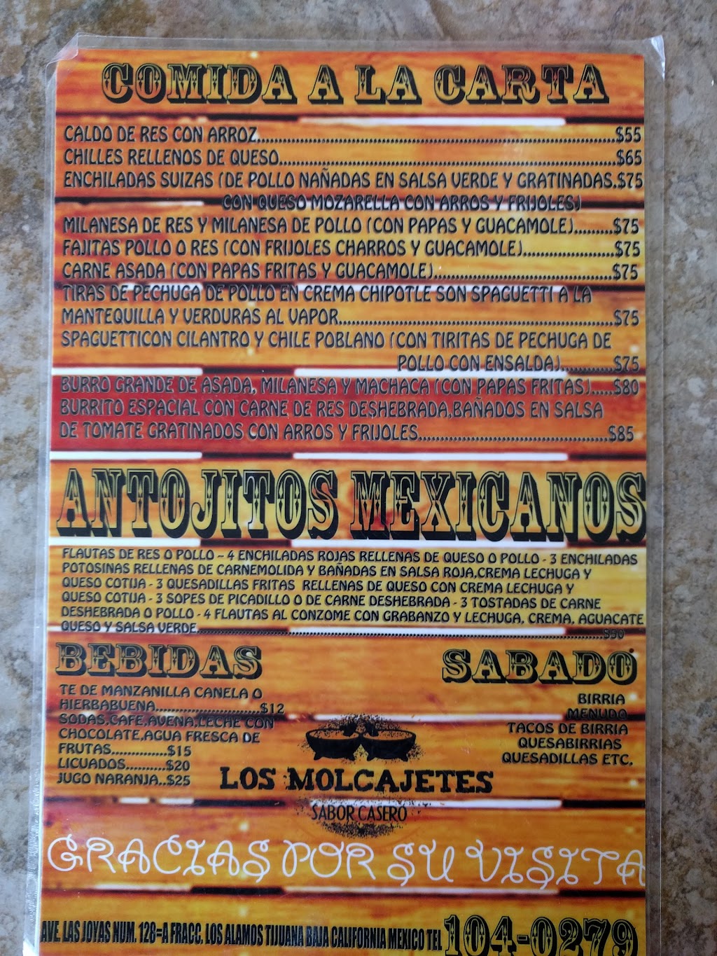 Los Molcajetes | 22110, Esmeralda 430_B, Los Alamos, 22110 Tijuana, B.C., Mexico | Phone: 1040279