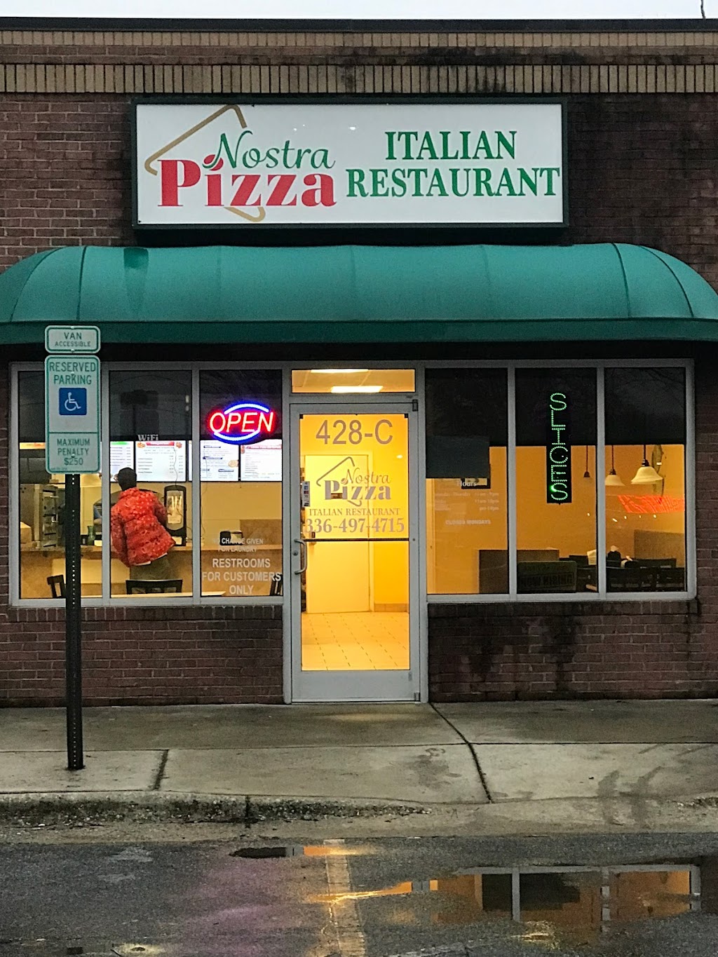 Nostra Pizza II | 428 N Main St, Kernersville, NC 27284 | Phone: (336) 497-4715