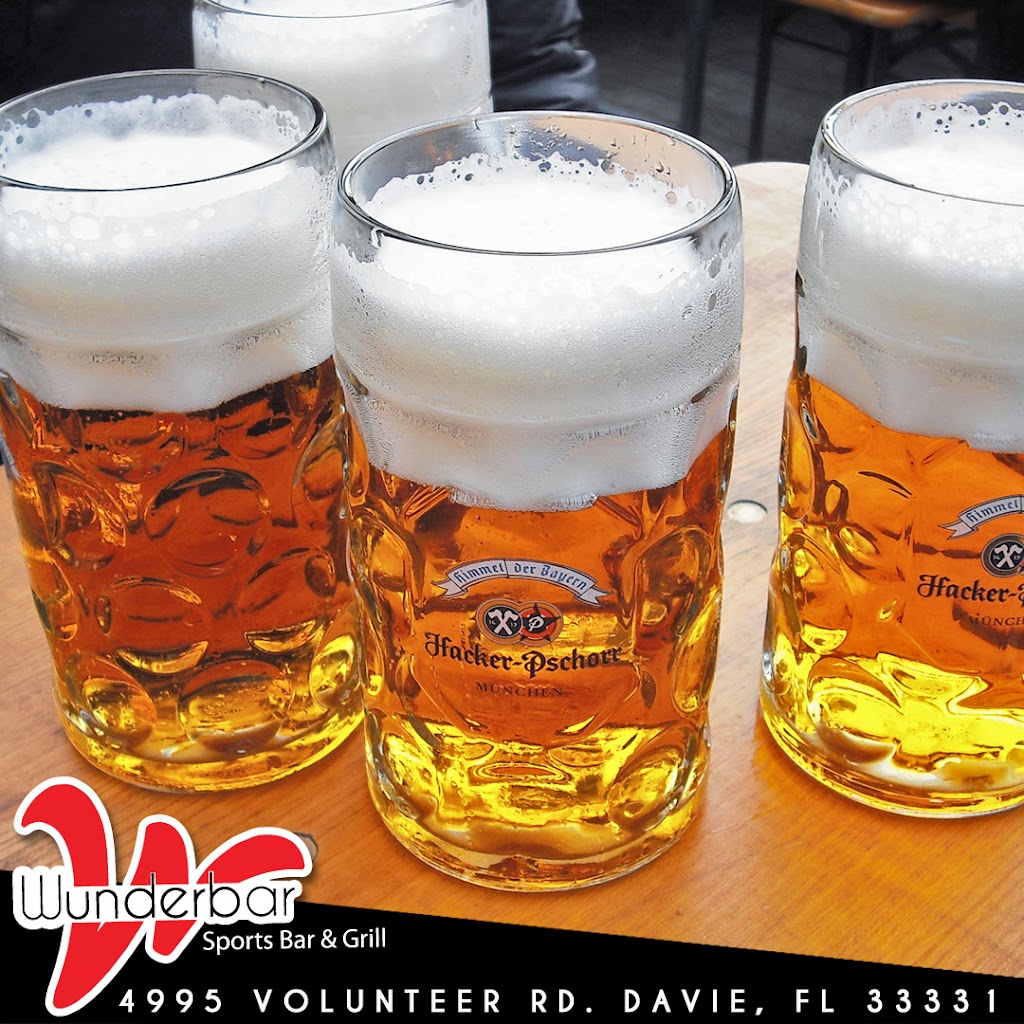 Wunderbar Sports Bar & Grill | 4995 SW 148th Ave, Davie, FL 33331, USA | Phone: (954) 530-9215