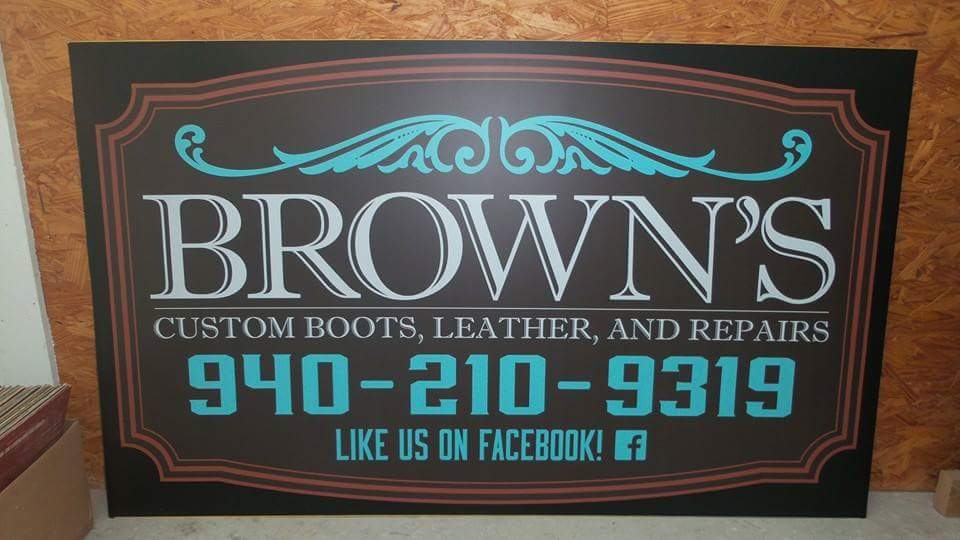 Browns custom leather | 210 Main St, Paradise, TX 76073, USA | Phone: (940) 210-9319