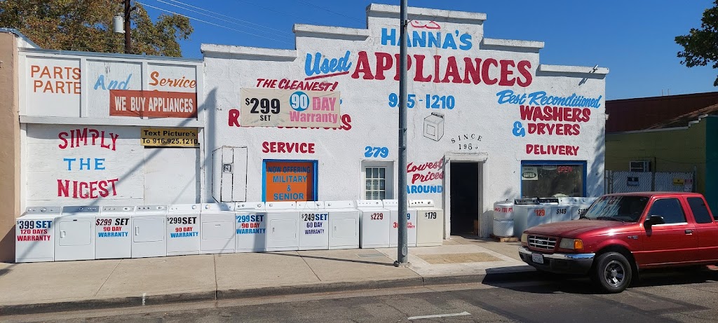 Hannas Appliances | 279 Arden Way, Sacramento, CA 95815, USA | Phone: (916) 925-1210