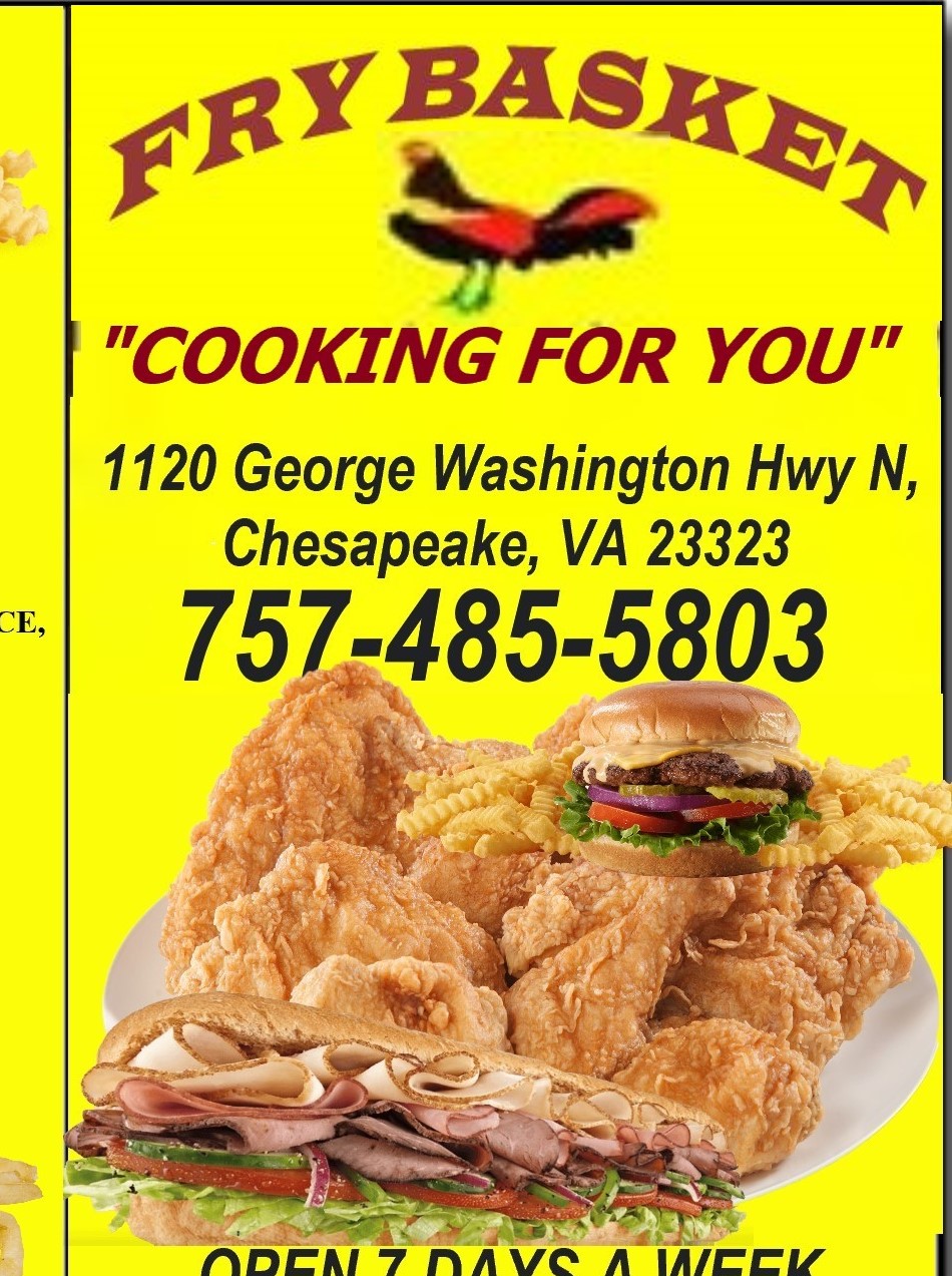 Fry Basket | Gilmerton Shopping Center, 1120 George Washington Hwy N, Chesapeake, VA 23323, USA | Phone: (757) 485-5803