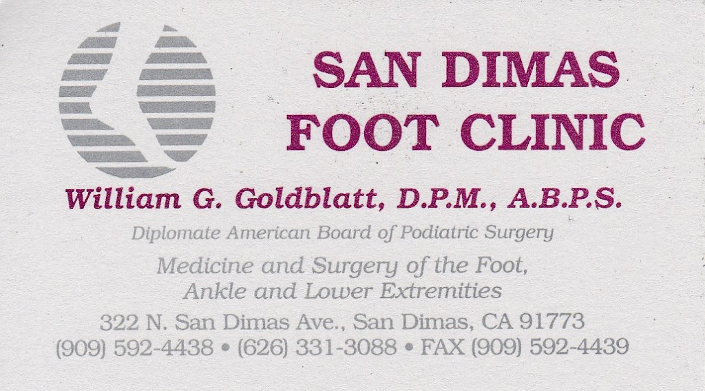 San Dimas Foot Clinic | 322 N San Dimas Ave, San Dimas, CA 91773, USA | Phone: (626) 331-3088