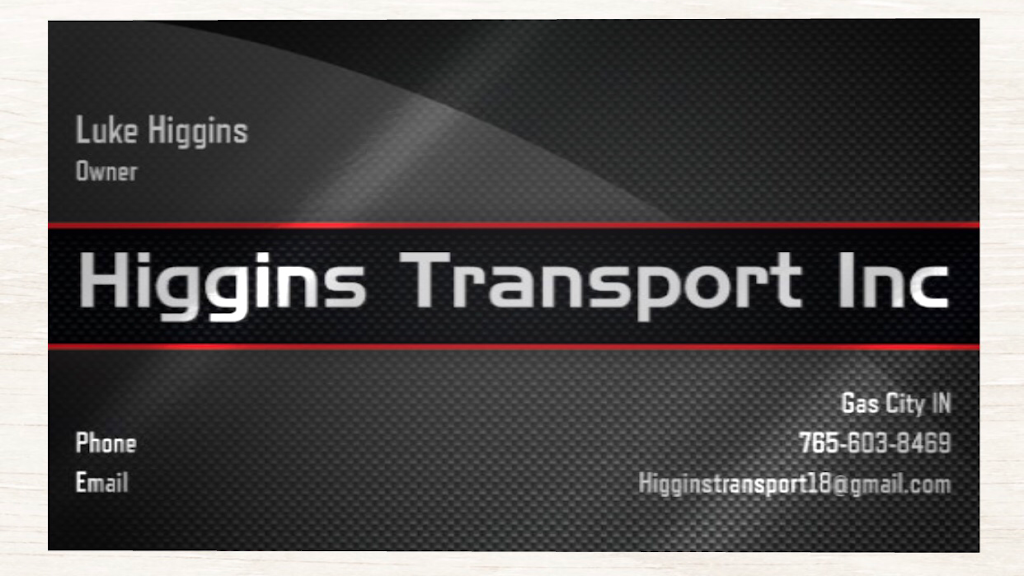 Higgins Transport inc | 130 W South C St, Gas City, IN 46933, USA | Phone: (765) 603-8469