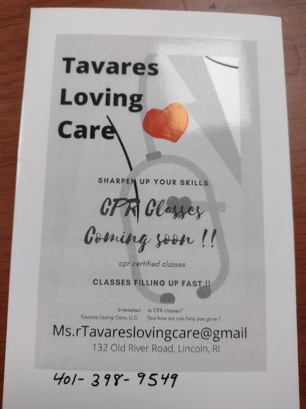 Tavares Loving Care LLC | 132 Old River Rd B-1, Lincoln, RI 02865, USA | Phone: (401) 644-8234